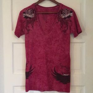 Sinful pink cotton T-shirt